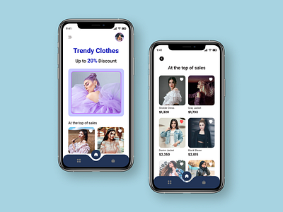 Fashion Store App UI - Mockup