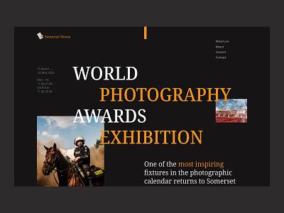 World photography awards exhibition website design exhibition photography ui ui design ux visual web design website