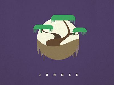 Jungle Vector Illustration flat icon illustration illustrator jungle minimal minimalistic vector