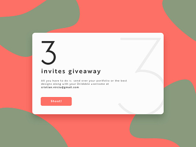 Three Dribbble Invites Giveaway giveaway invitations invites pantone ui ux uidesign