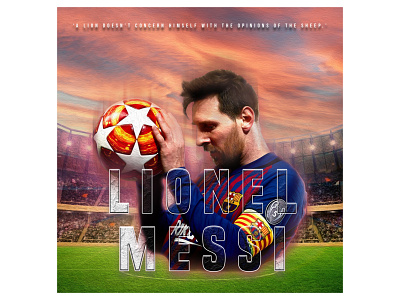 MESSI_instadium design graphic design messi poster soccer typography