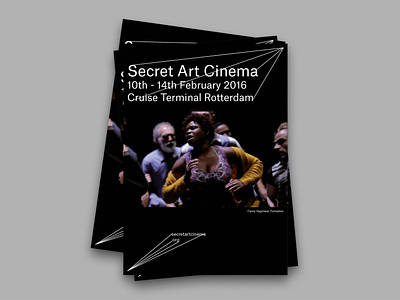 Secret Art Cinema art branding graphic design installation signage typography video