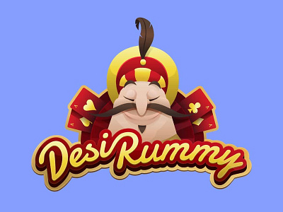 Desi Rummy Game Logo game asset illustration illustrator logo mobile game vector