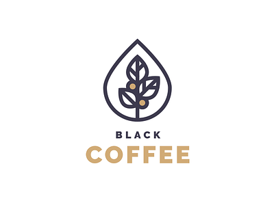 Logo Black Coffee coffee handwork logo