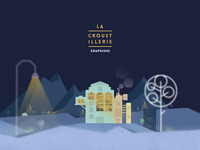 La Croustillerie design graphic illustration parallax