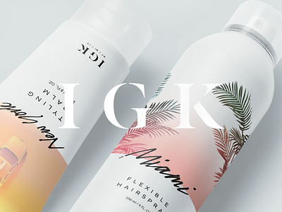 IGK Hair Packaging - Set A concepts design fashion hair packaging