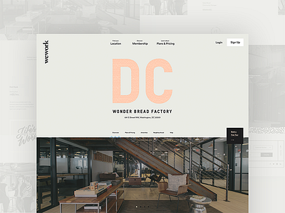 WeWork Building Page Early Concept #2