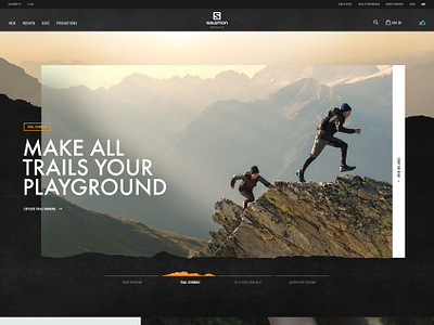 Salomon Homepage by ToyFight® on Dribbble