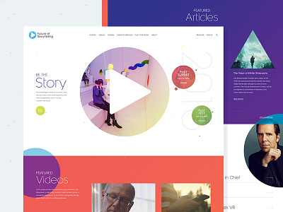 Future of Story Telling Homepage agency digital future interactive minimal responsive story toyfight ui ux vr website