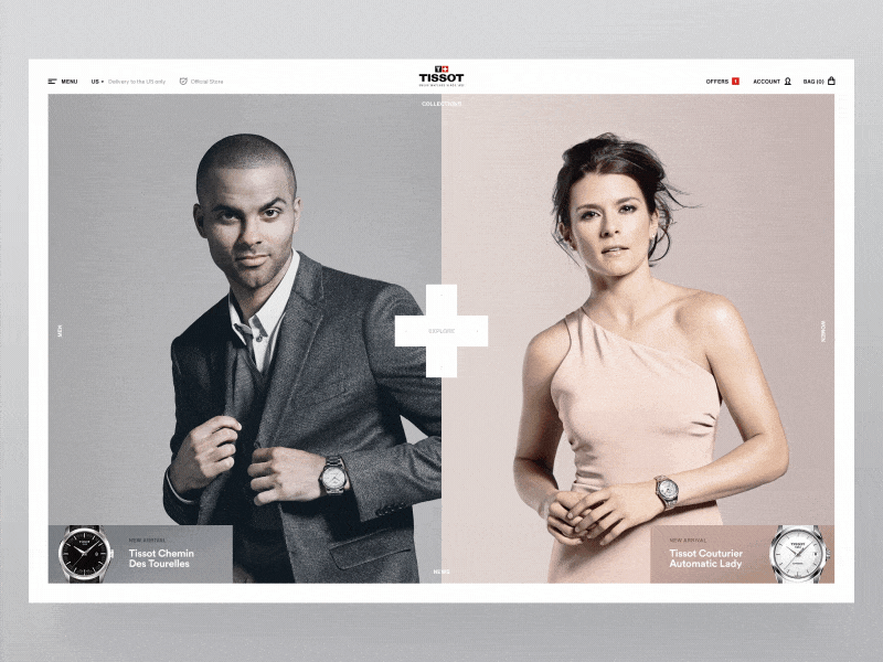 Tissot Watches E-Commerce agency design digital ecommerce interactive tissot toyfight ui ux watch watches website