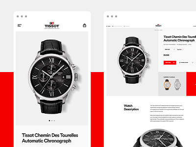 Tissot Watches E-Commerce - PDP agency design digital ecommerce interactive tissot toyfight ui ux watch watches website