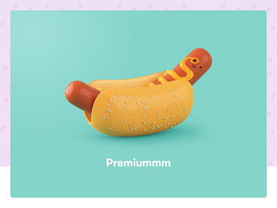 Mr. Hotdog 3d color colour hotdog illustration toyfight website