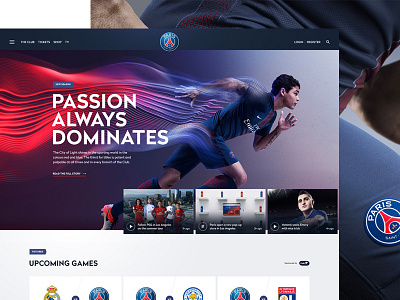 PSG agency design digital football interactive psg soccer toyfight ui ux website