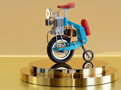 3D Model Of Bike And ShowCase!! 3d 3d environment 3d model animation asset design