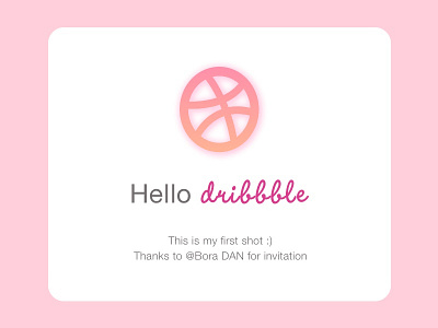 My First Dribbble Shot