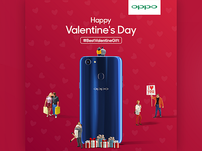 OPPO (Valentine's Day) graphic design mobile oppo valentine day