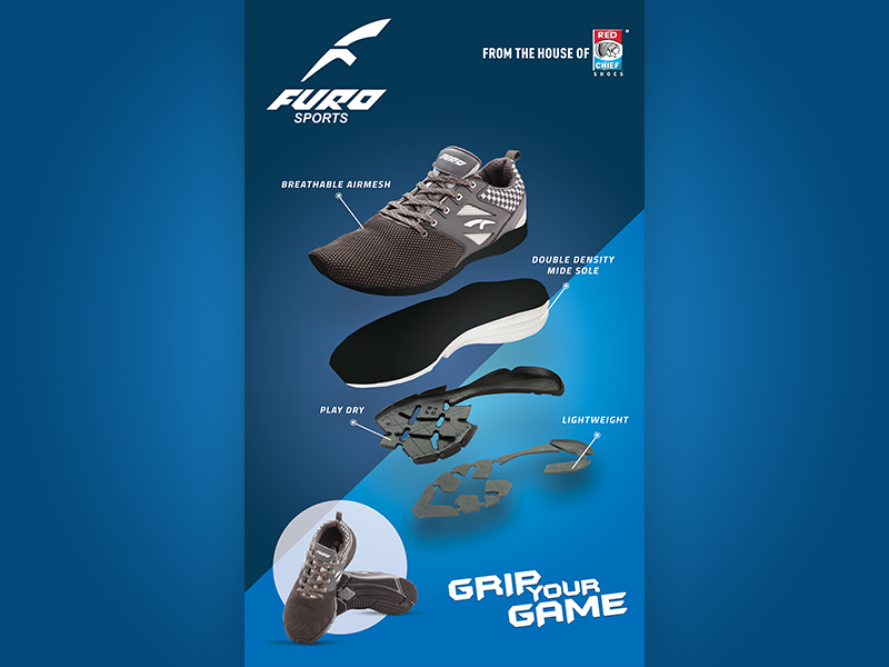 Buy Navy Sports Shoes for Men by Furo Sports By Red Chief Online | Ajio.com
