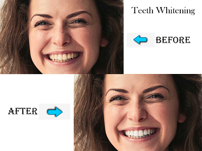 Teeth Whitening photoshop teeth whitening