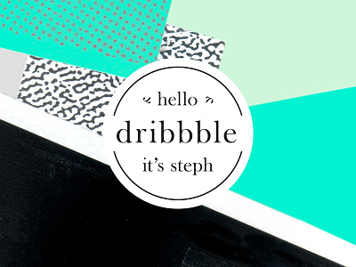 Debut Dribbble collage debut texture