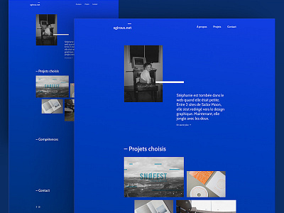 Portfolio website #1 designer minimal parallax portfolio responsive website