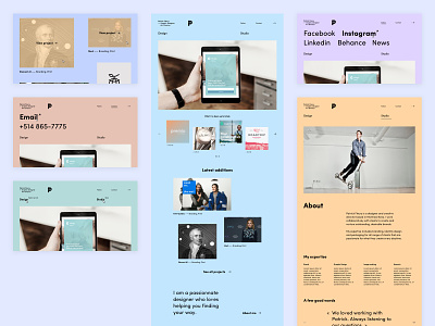Designer Portfolio - Final UI designer landing page minimal portfolio typography ui webdesign website