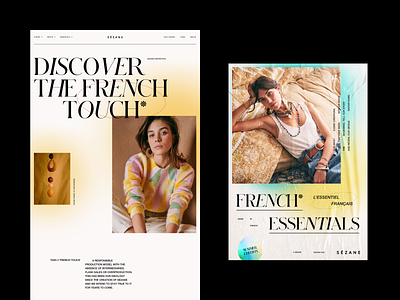 SEZANE — HOMEPAGE // POSTER branding clothing ecommerce editorial art editorial design editorial layout fashion fashion brand graphicdesign portfolio poster print typography typography logo typography poster ui uiux ux webdesign webdesignagency