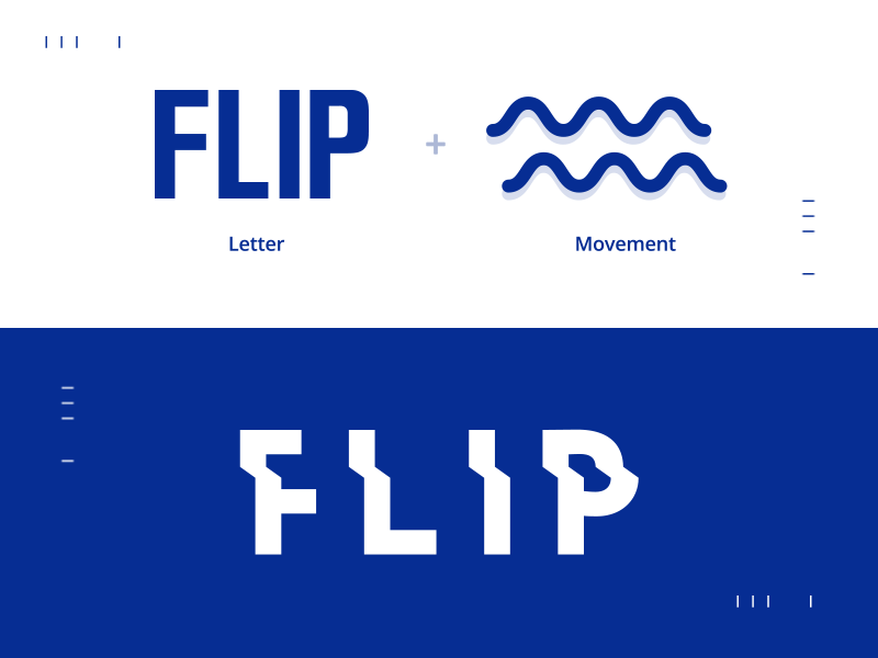FLIP - LOGO METAPHOR brand branding concept conceptlogo design graphic idea idenity logo logoidea metaphor