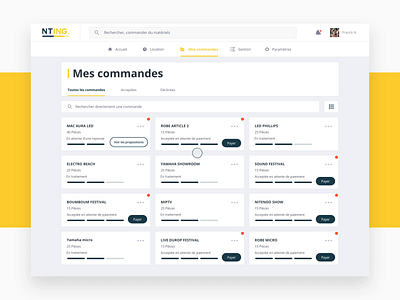 NTING - Ecommerce animation app dashboard ecommerce ecommerce website interactive interface shop ui uidesign ux webapp webdesign