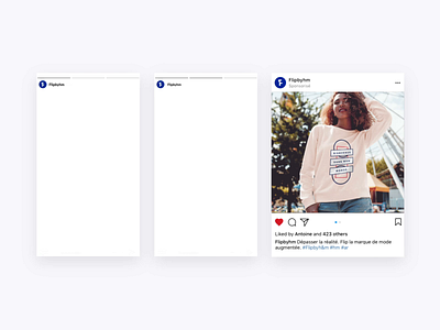 FLIP - Social media animation ar augmentedreality branding design flat illustration logo social socialmedia typography ui ux vector web website