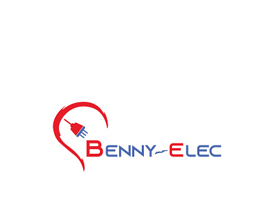 Benny Elec Typhography Logo Design