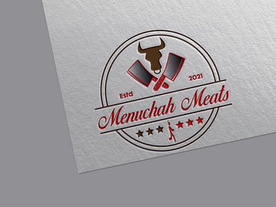 Menuchah Meats Company Logo Design