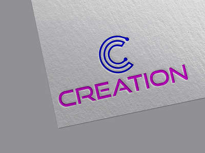 C Creation Typhography Logo Design