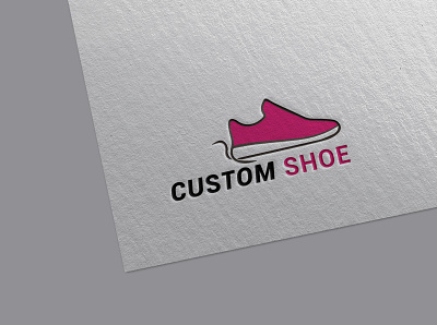 Custom Shoe Logo Design branding design graphic design graphicdesign illustration logo typography vector