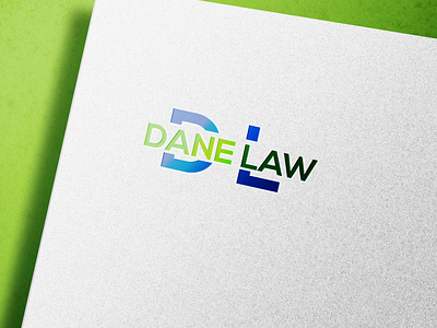 DL Dane Law Typhography Logo Design