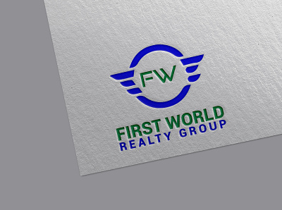 FW First World Logo Design branding design graphic design graphicdesign illustration logo logo design typography vector