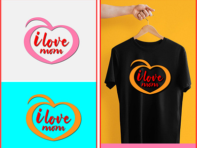 Mom Love Logo And Template Design