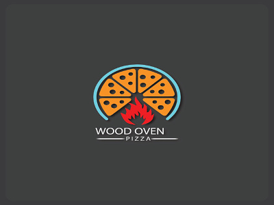 Pizza and the Ingredients for Pizza Wood branding design graphic design graphicdesign logo meal typography vector