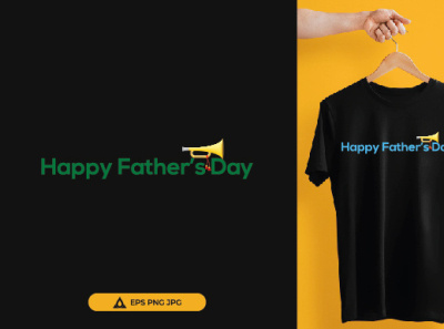 Happy Fathers Day Logo and T-Shirt branding design fathers day graphic design graphicdesign logo typography vector