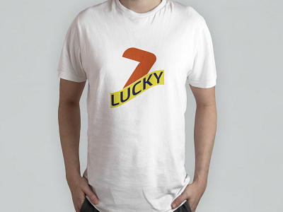 Lucky 7 Logo and T-Shirt Design Template