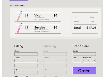 DailyUI 002 Credit Card Checkout