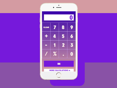 DailyUI 004 Calculator app calculator dailyui mobile