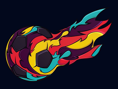 Burst. burst colour football