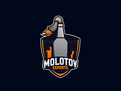 Molotov. design esports illustrated mascot