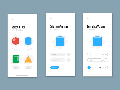 Shapes app illustration ui vector