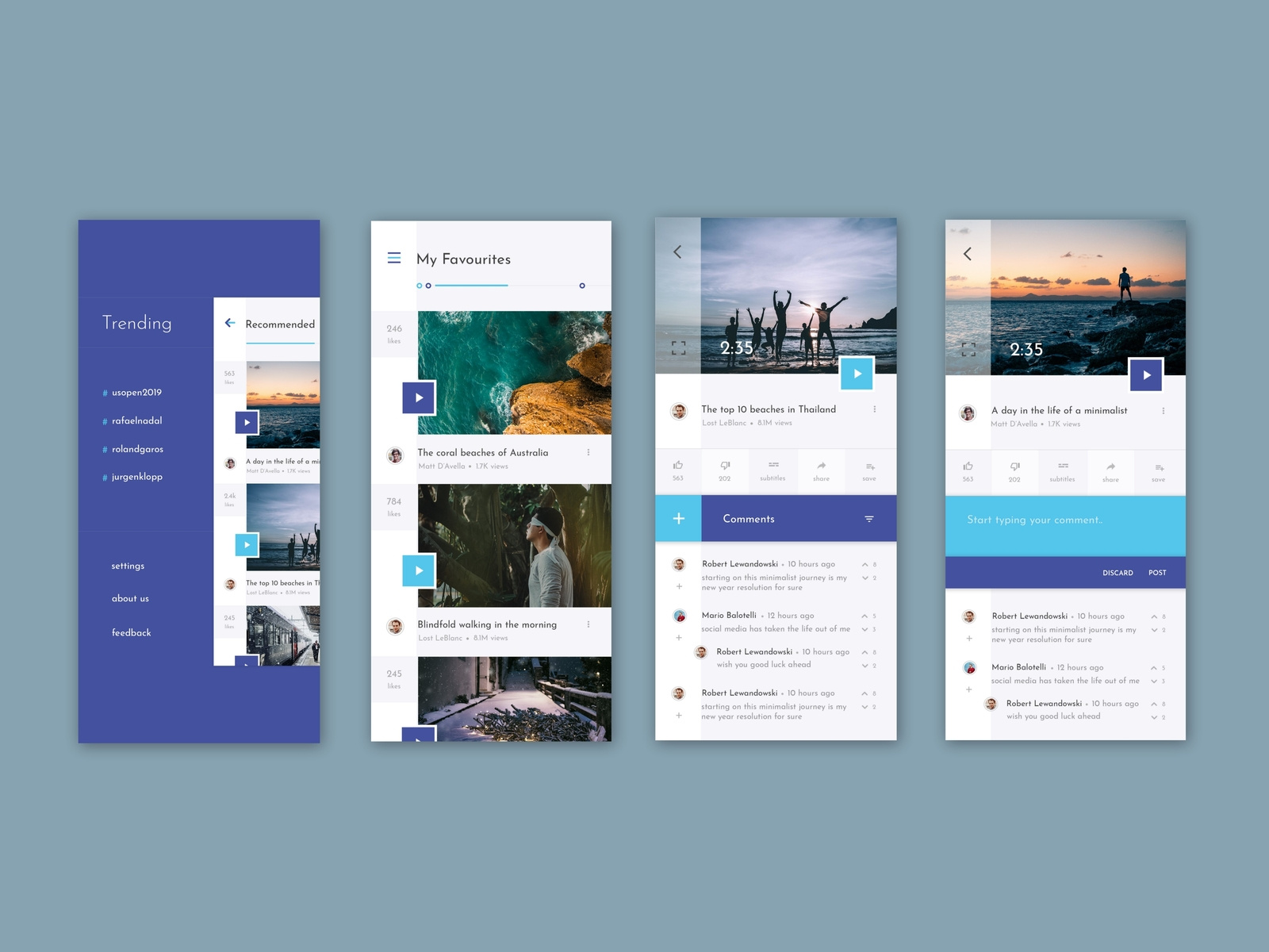 Social Video App by Kingshuk Saha on Dribbble