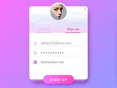 Daily UI 001—Sign up