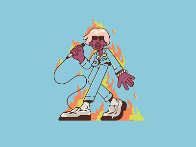 IGOR earfquake fire igor illustration tyler the creator vector