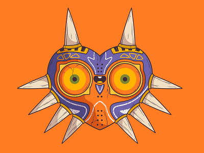 Majora's Mask design drawing gaming illustration legend of zelda link majoras mask nintendo