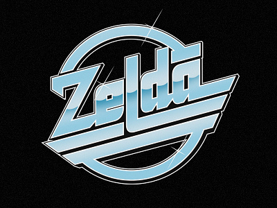Zelda | Magna cigarettes design illustration legend of zelda lettering logo loz magna retro type vector