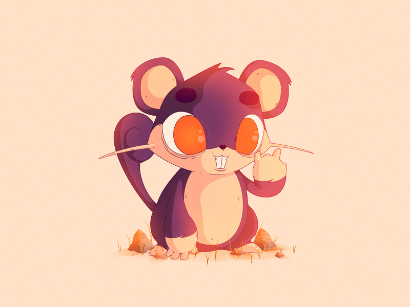 Rattata | #19 by Daniel Mackey on Dribbble